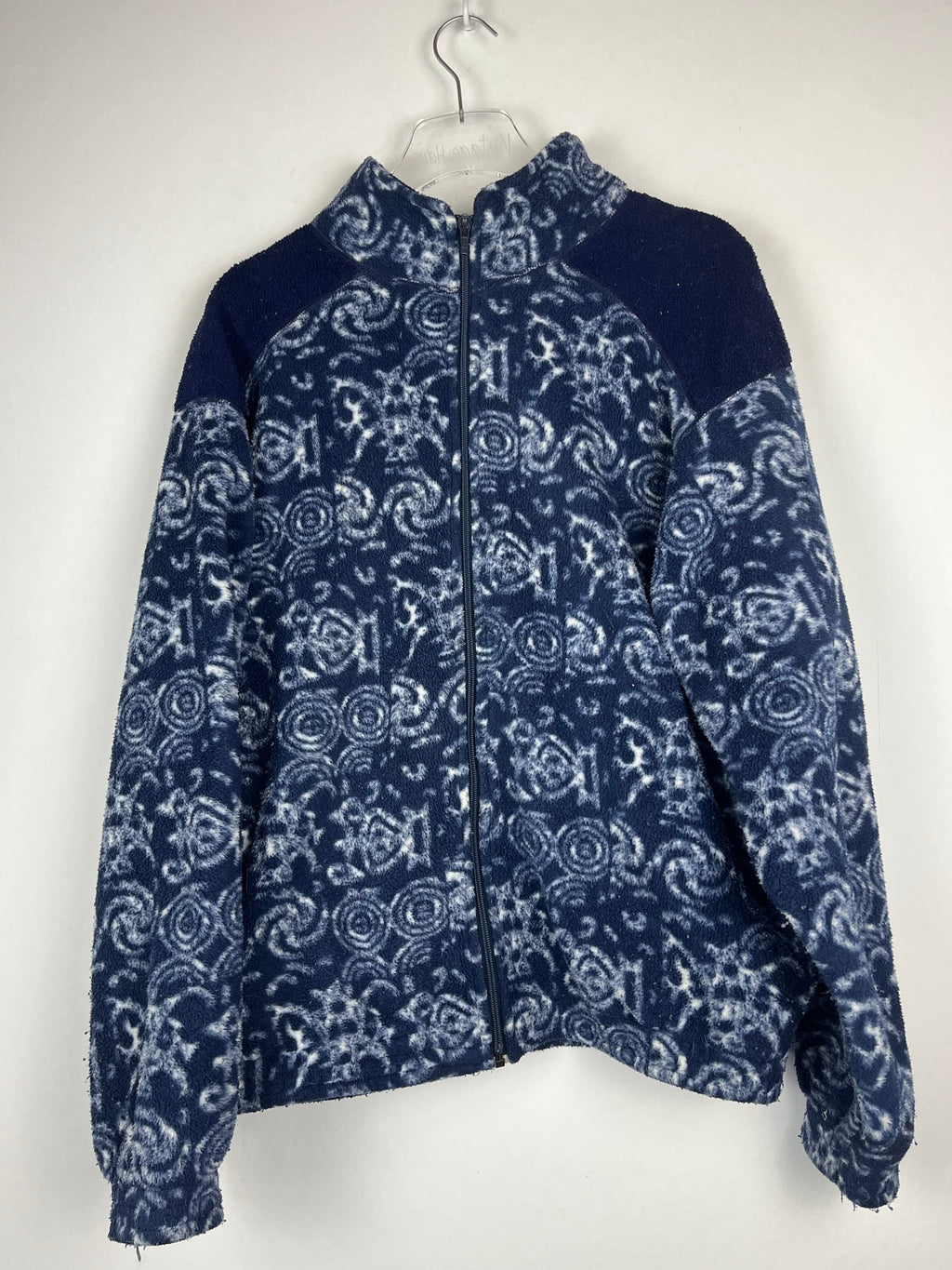 Vintage Fleece Sweatshirtjacke (L)