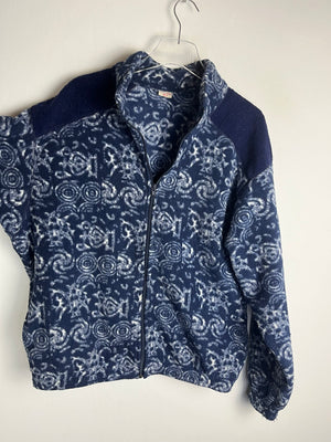 Vintage Fleece Sweatshirtjacke (L)