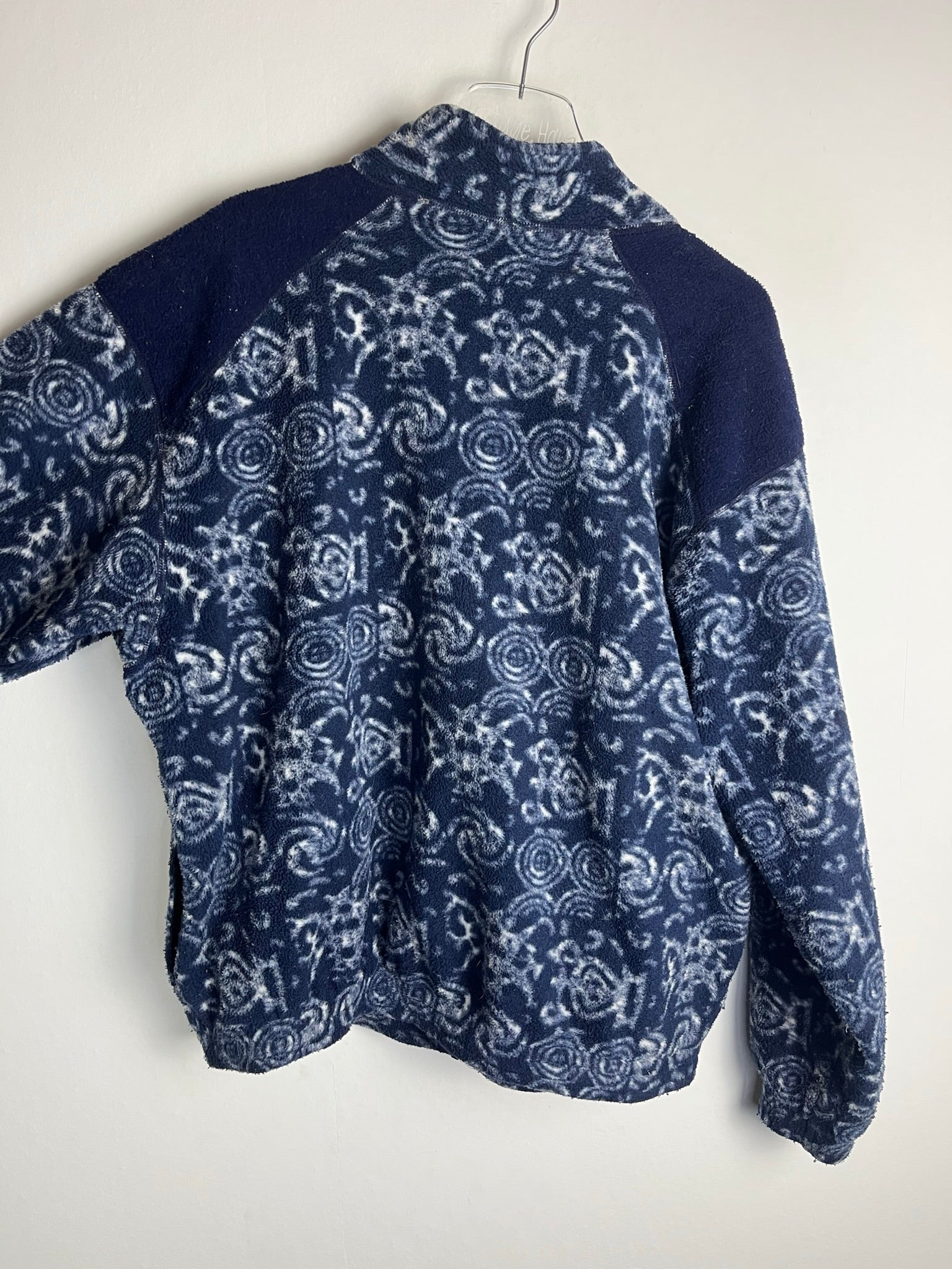 Vintage Fleece Sweatshirtjacke (L)