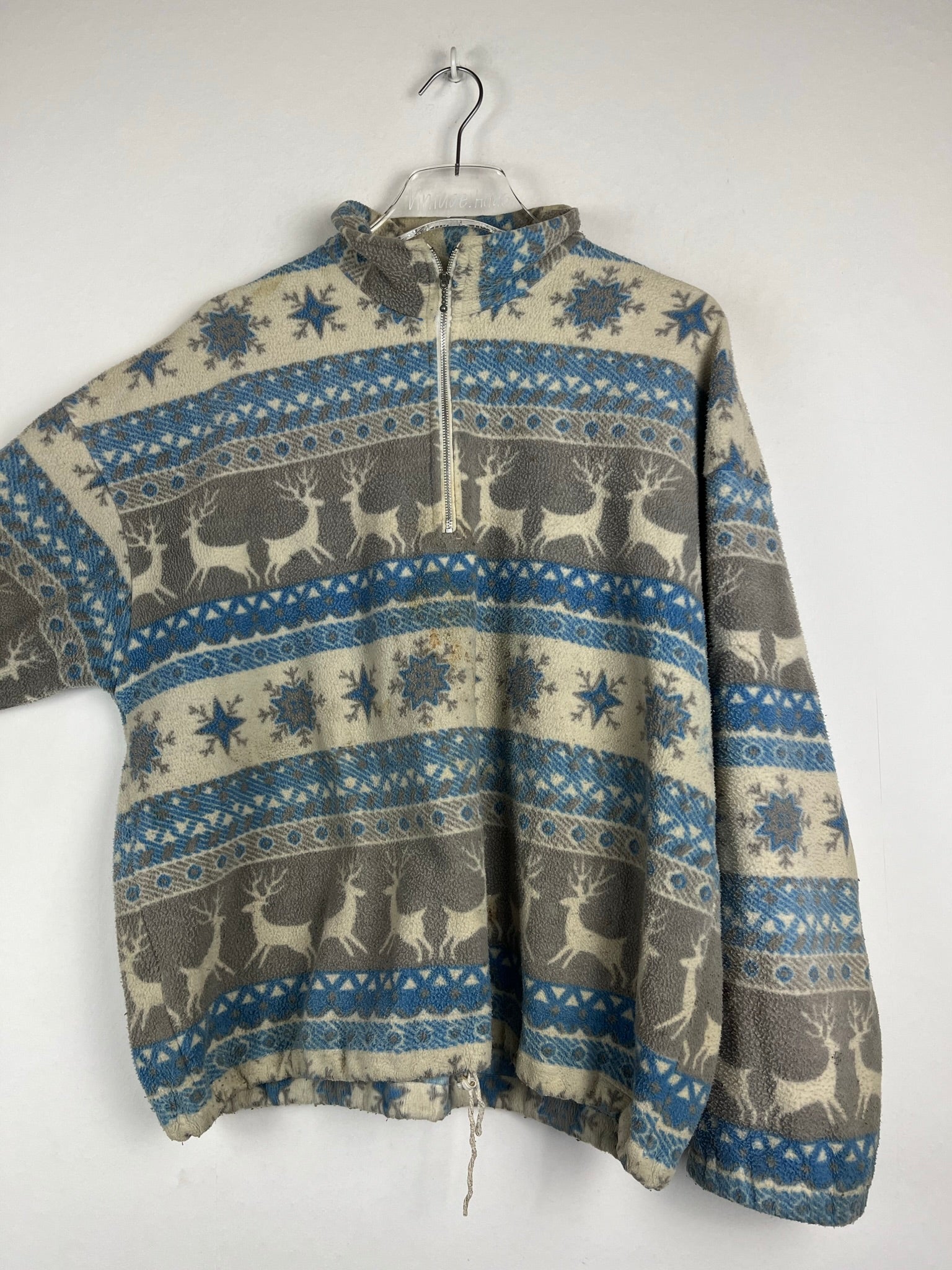 Vintage Fleece Half-Zip Sweater (M)