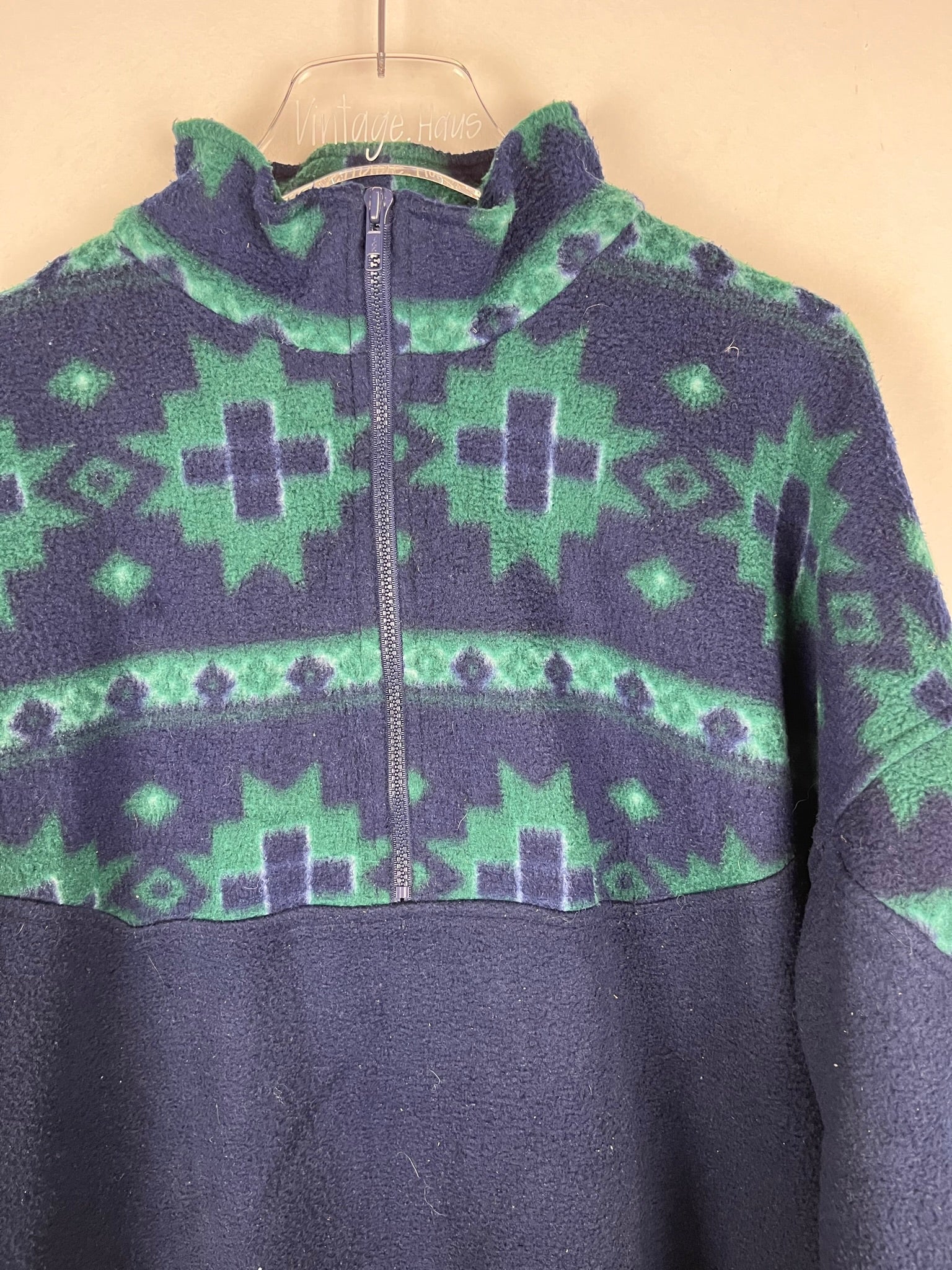 Vintage Fleece Half-Zip Sweater (XL)