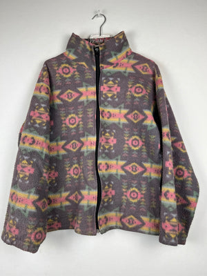 Vintage Fleece Sweatshirtjacke (S)