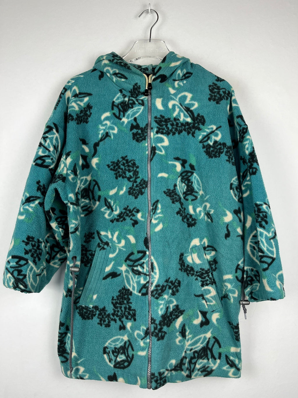 Vintage Fleece Sweatshirtjacke (L)