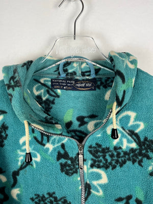 Vintage Fleece Sweatshirtjacke (L)