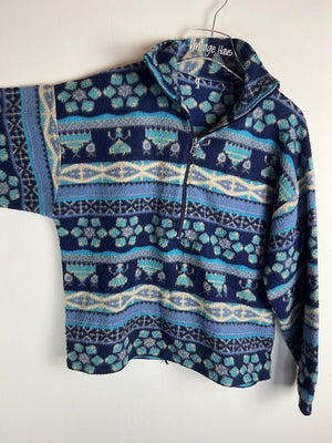 Vintage Fleece Half-Zip Sweater (S)