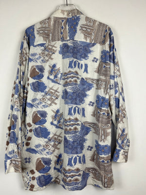 Vintage Crazy Pattern Hemd (XL)