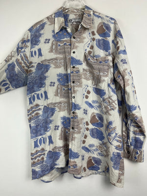 Vintage Crazy Pattern Hemd (XL)