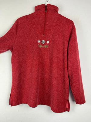 Vintage Fleece Half-Zip Sweater (M)