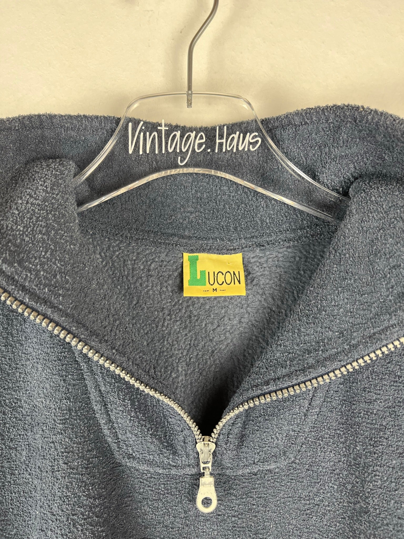 Vintage Fleece Half-Zip Sweater (XL)