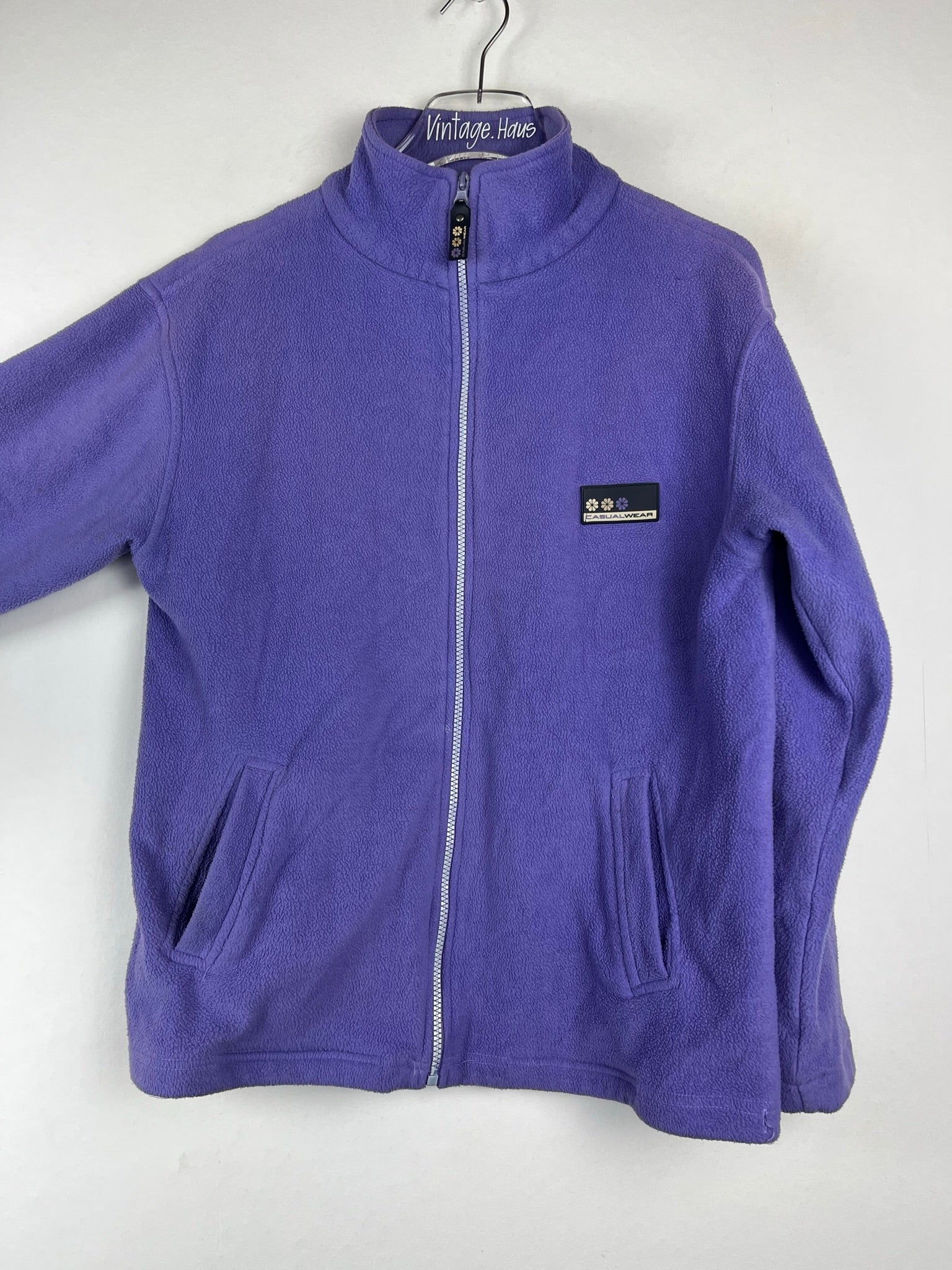 Vintage Fleece Sweatshirtjacke (S)