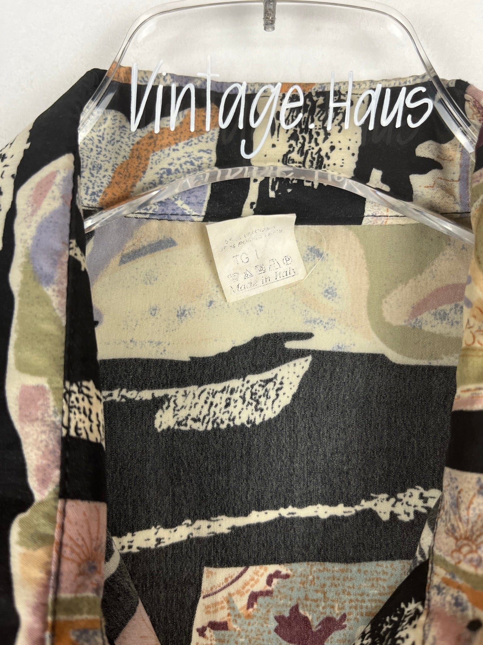 Vintage Crazy Pattern Hemd (M)