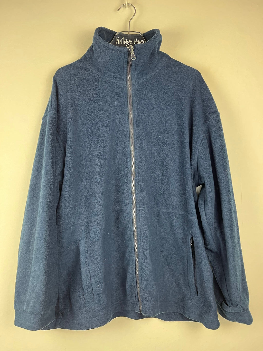 Vintage Fleece Sweatshirtjacke (L)