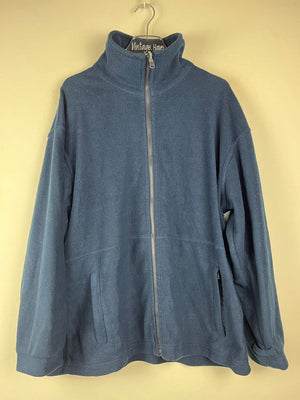 Vintage Fleece Sweatshirtjacke (L)