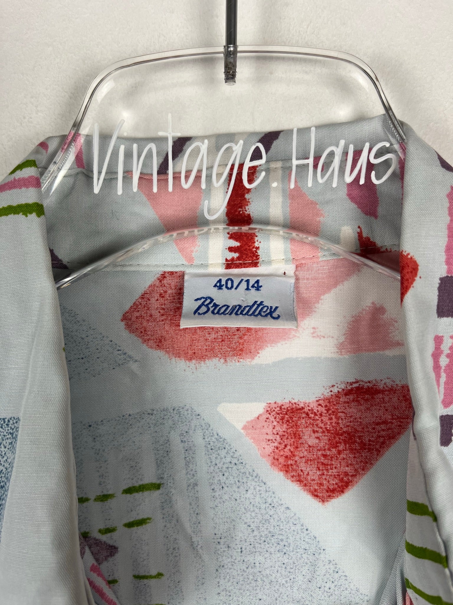 Vintage Crazy Pattern Hemd (M)