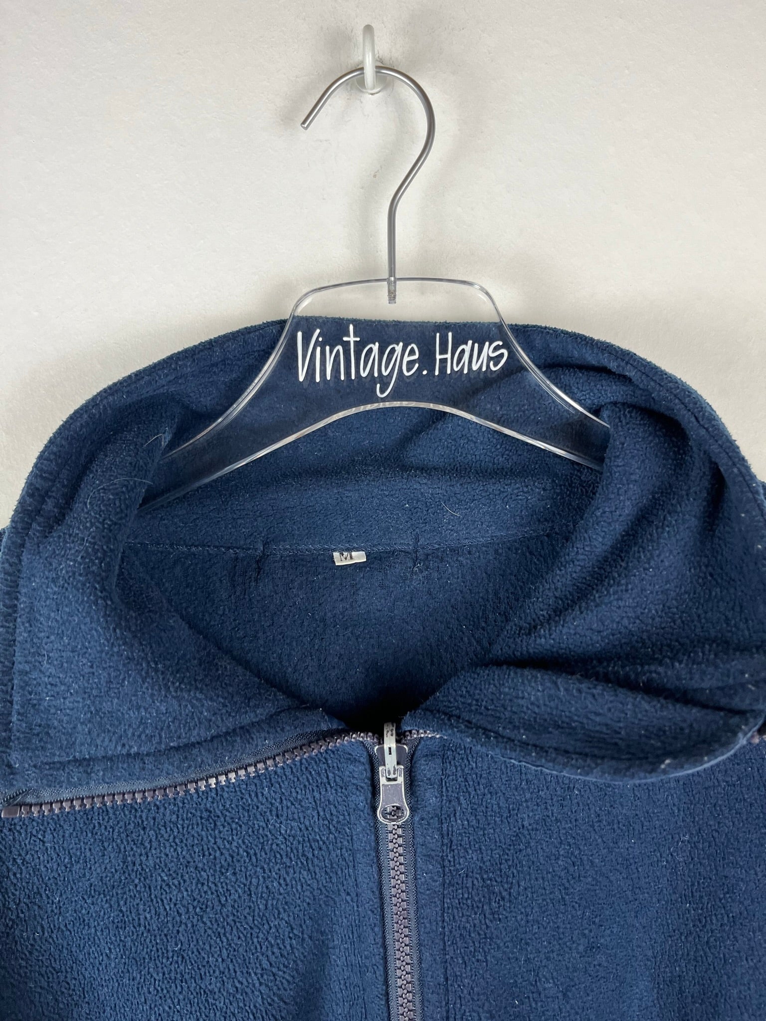 Vintage Fleece Sweatshirtjacke (L)