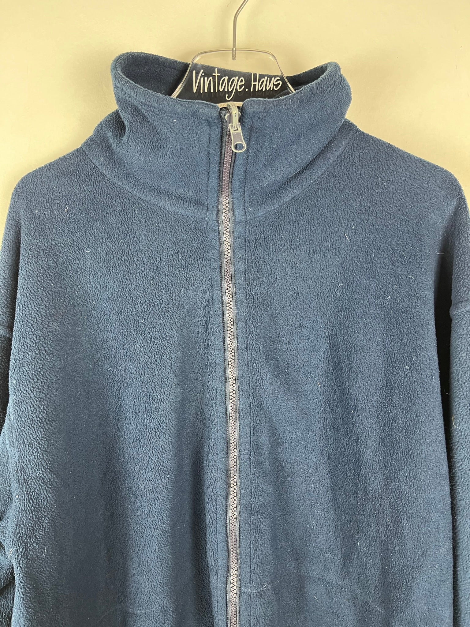 Vintage Fleece Sweatshirtjacke (L)