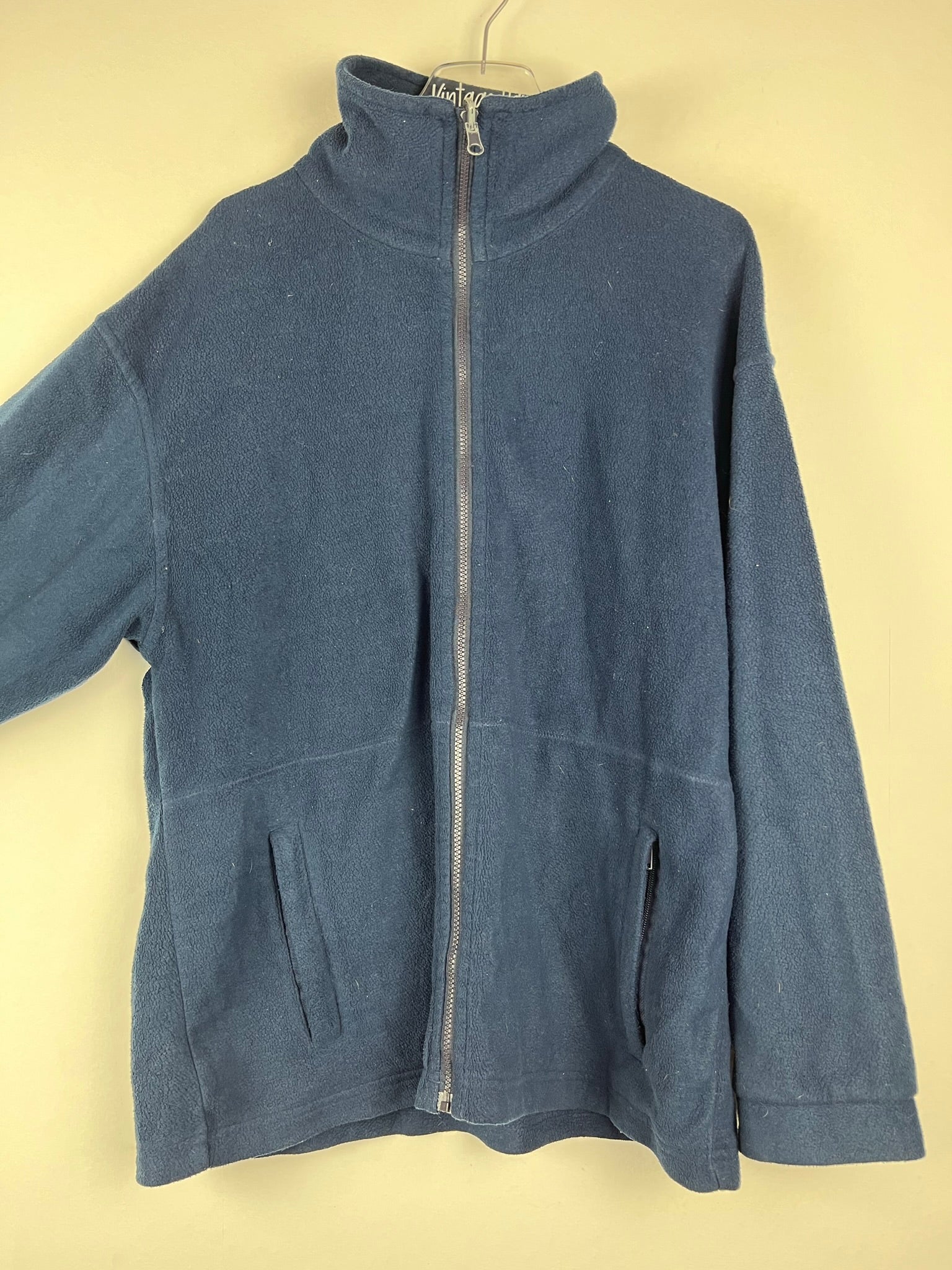 Vintage Fleece Sweatshirtjacke (L)