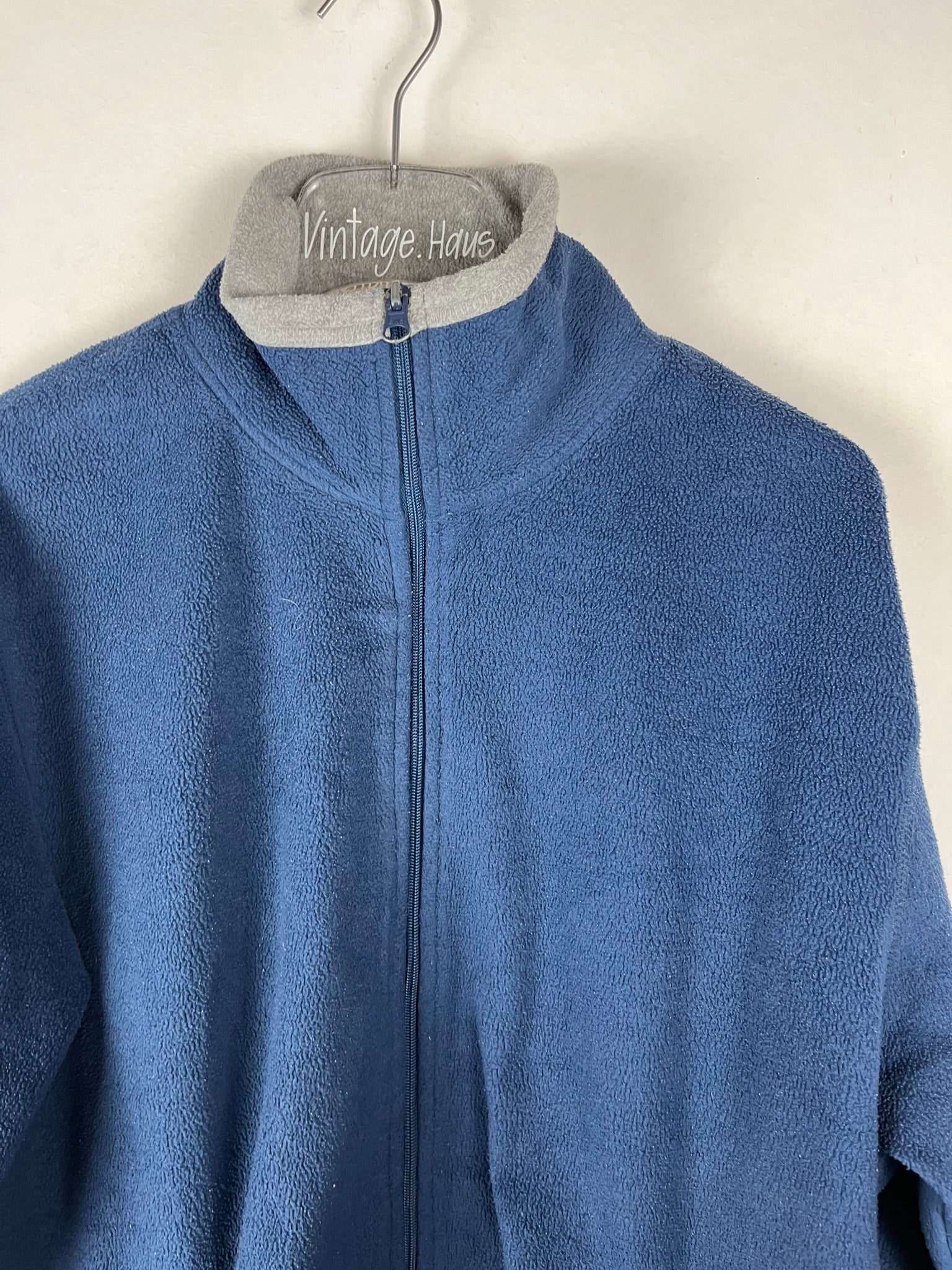 Vintage Fleece Sweatshirtjacke (M)