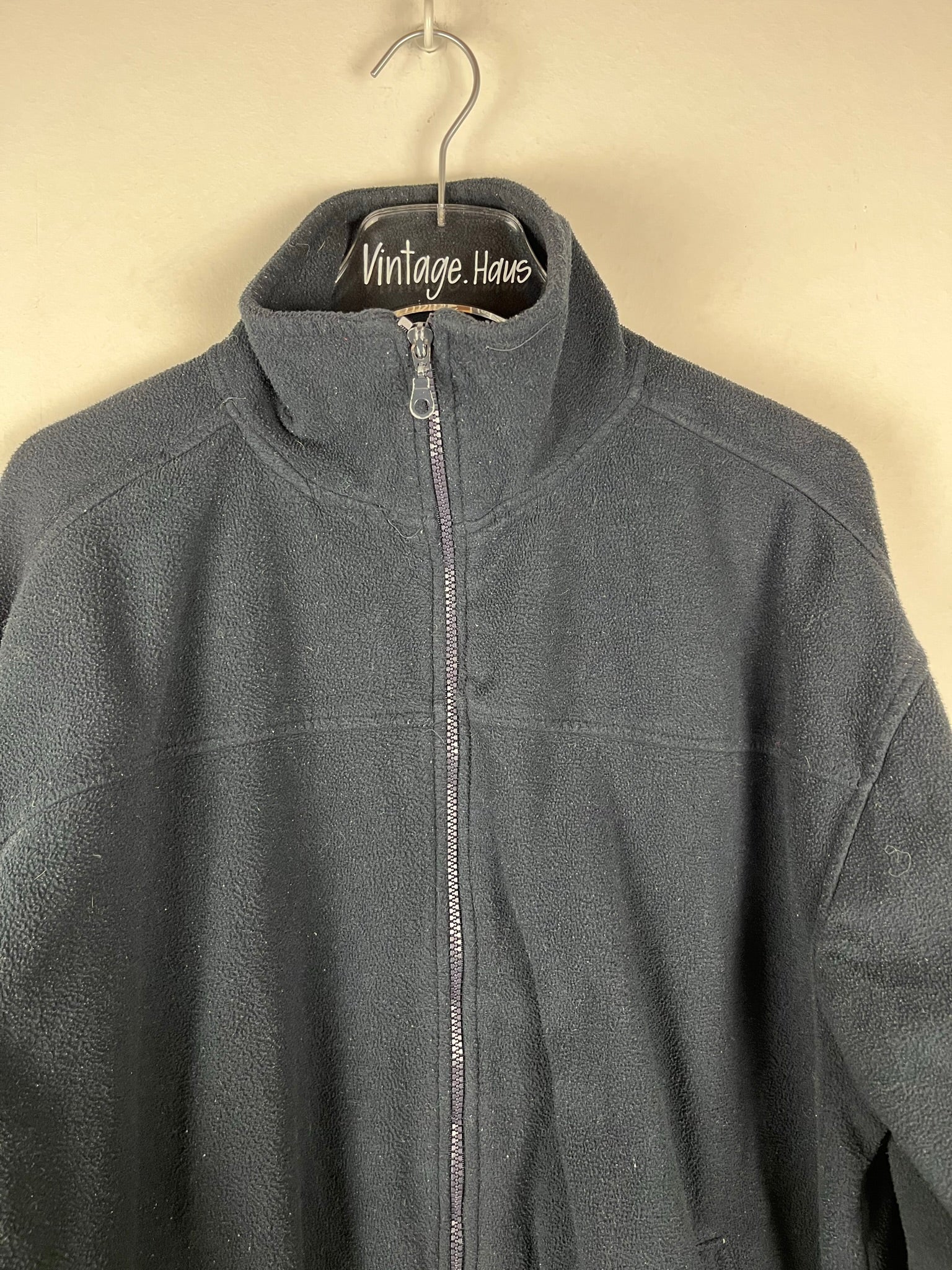 Vintage Fleece Sweatshirtjacke (L)