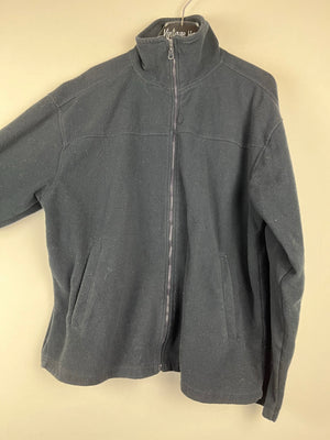 Vintage Fleece Sweatshirtjacke (L)