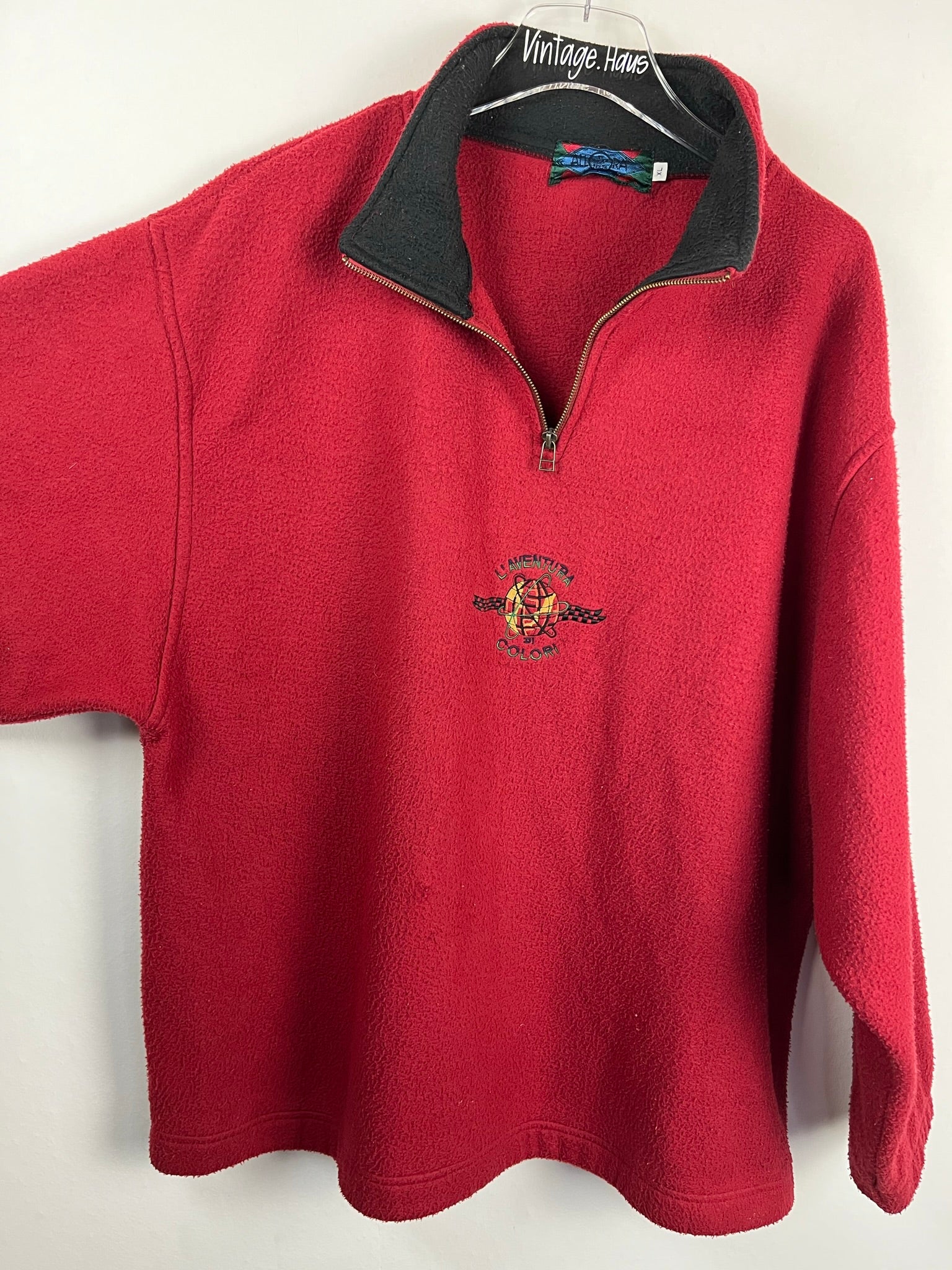 Vintage Fleece Half-Zip Sweater (XL)