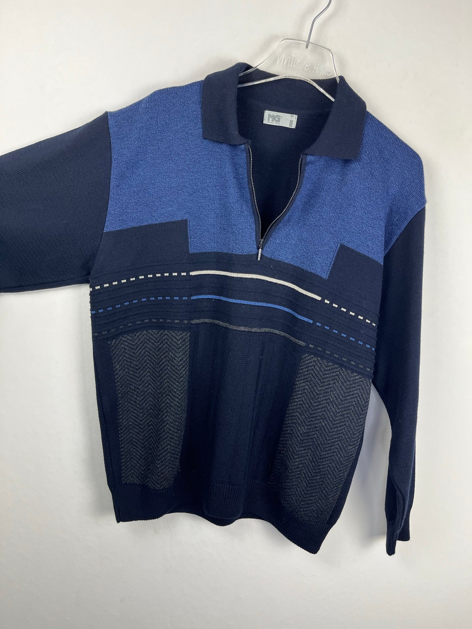 Vintage Half-Zip Sweater (M)