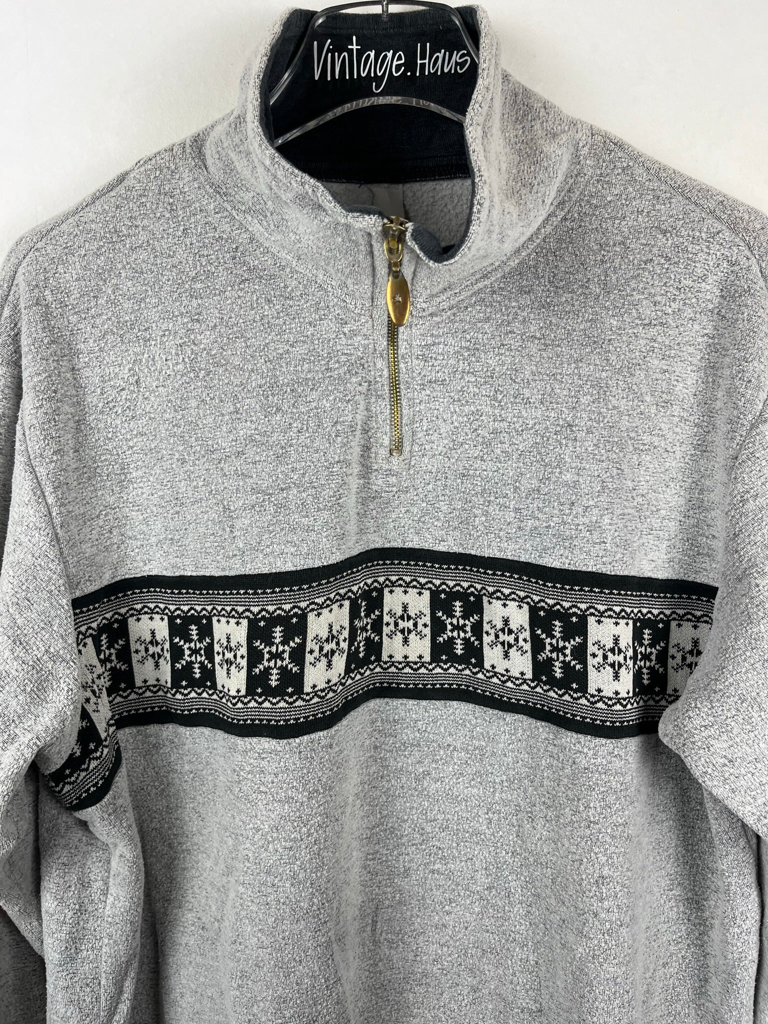 Vintage Half-Zip Sweater (M)