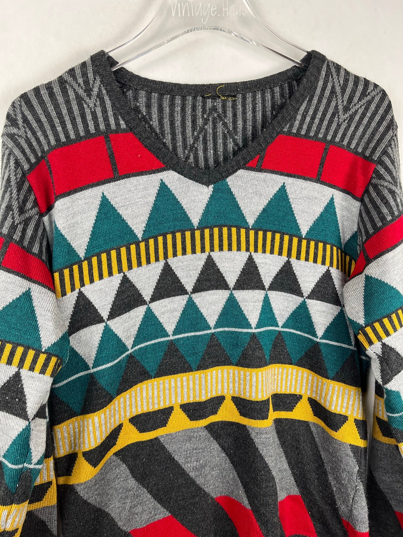 Vintage V-Neck Sweater (S)