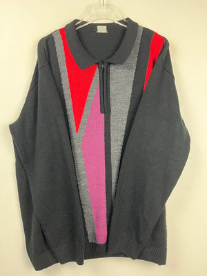 Vintage Half-Zip Sweater (XL)