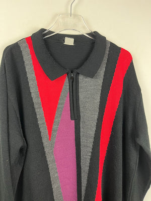 Vintage Half-Zip Sweater (XL)