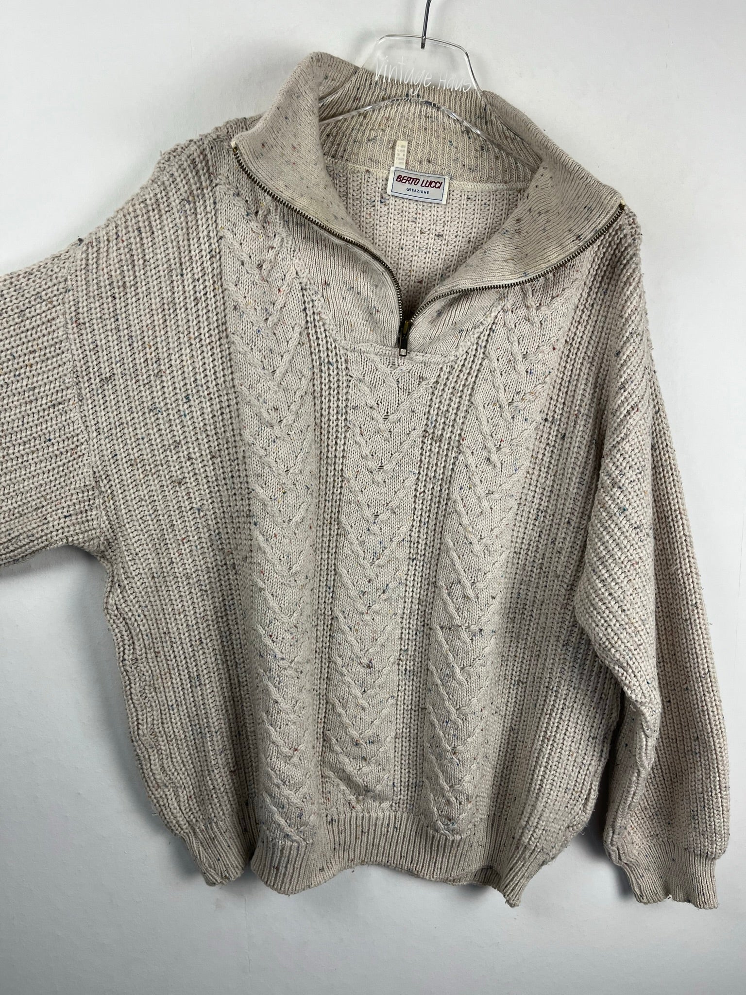 Vintage Half-Zip Sweater (S)