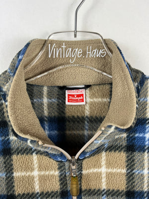 Vintage Fleece Sweatshirtjacke (M)