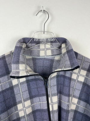 Vintage Fleece Sweatshirtjacke (L)