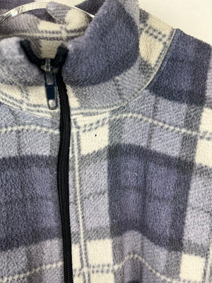 Vintage Fleece Sweatshirtjacke (L)