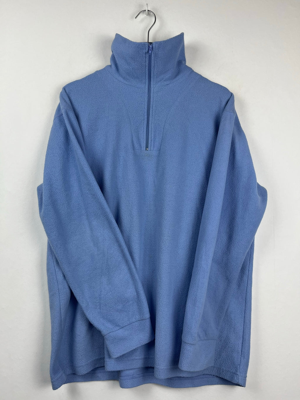 Vintage dünner Fleece Half-Zip Sweater (L)