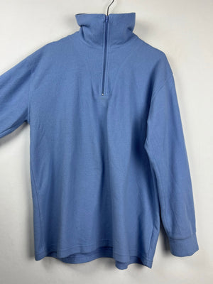 Vintage dünner Fleece Half-Zip Sweater (L)