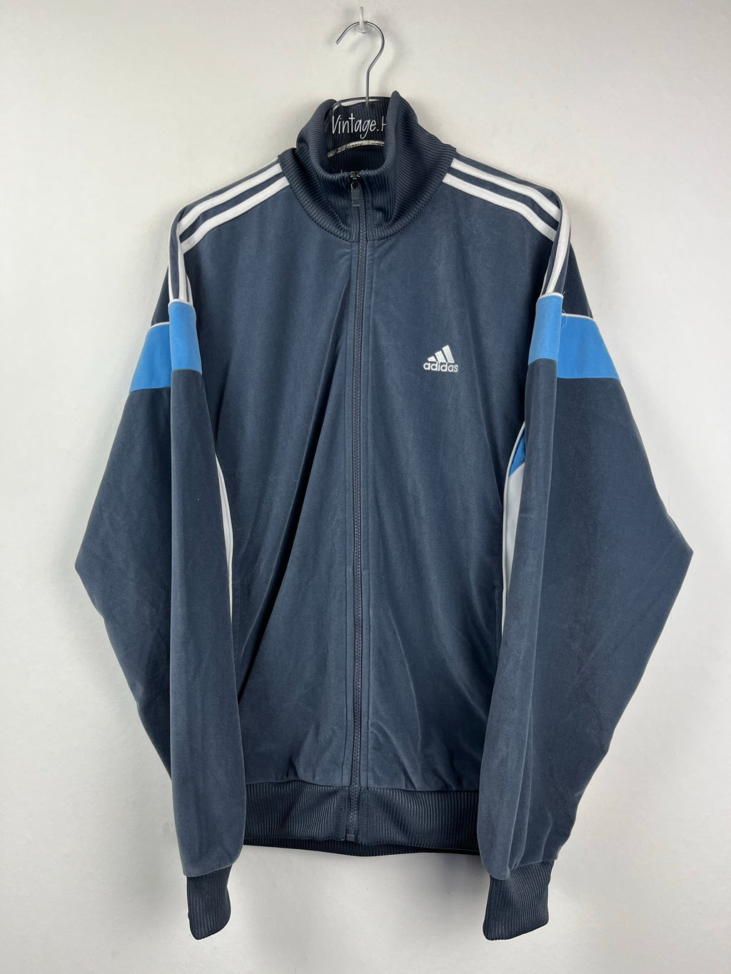 Vintage Adidas Velour Sweatshirtjacke (L)