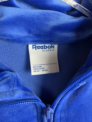 Vintage Velour Reebok Half-Zip Sweater (M)