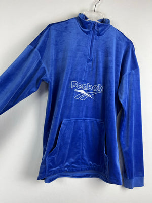 Vintage Velour Reebok Half-Zip Sweater (M)