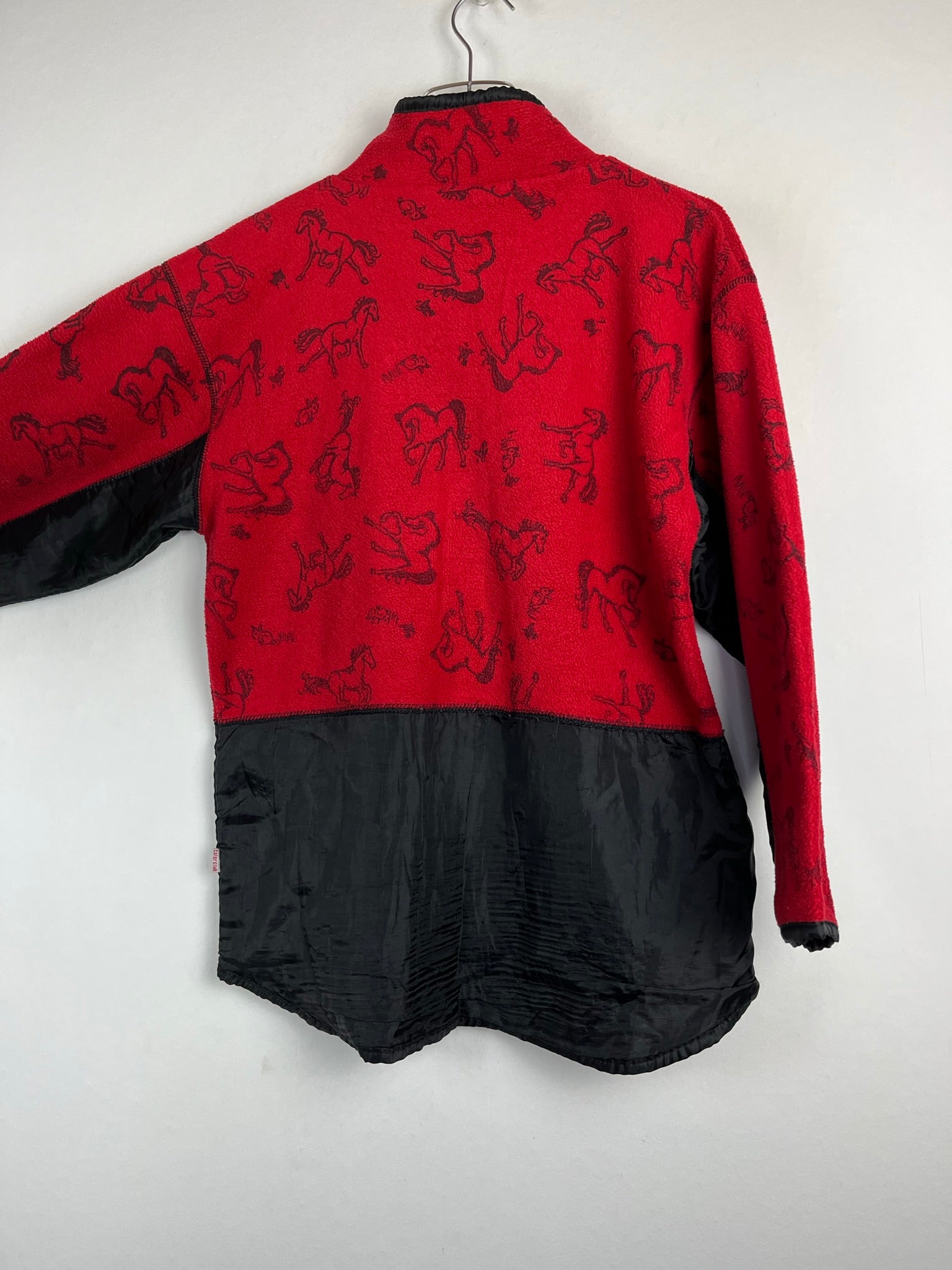 Vintage Fleece Sweatshirtjacke (S-M Frauen)