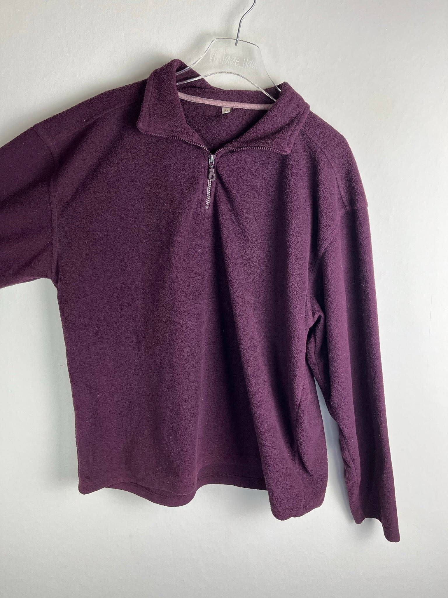 Vintage Fleece Half-Zip Sweater (L)