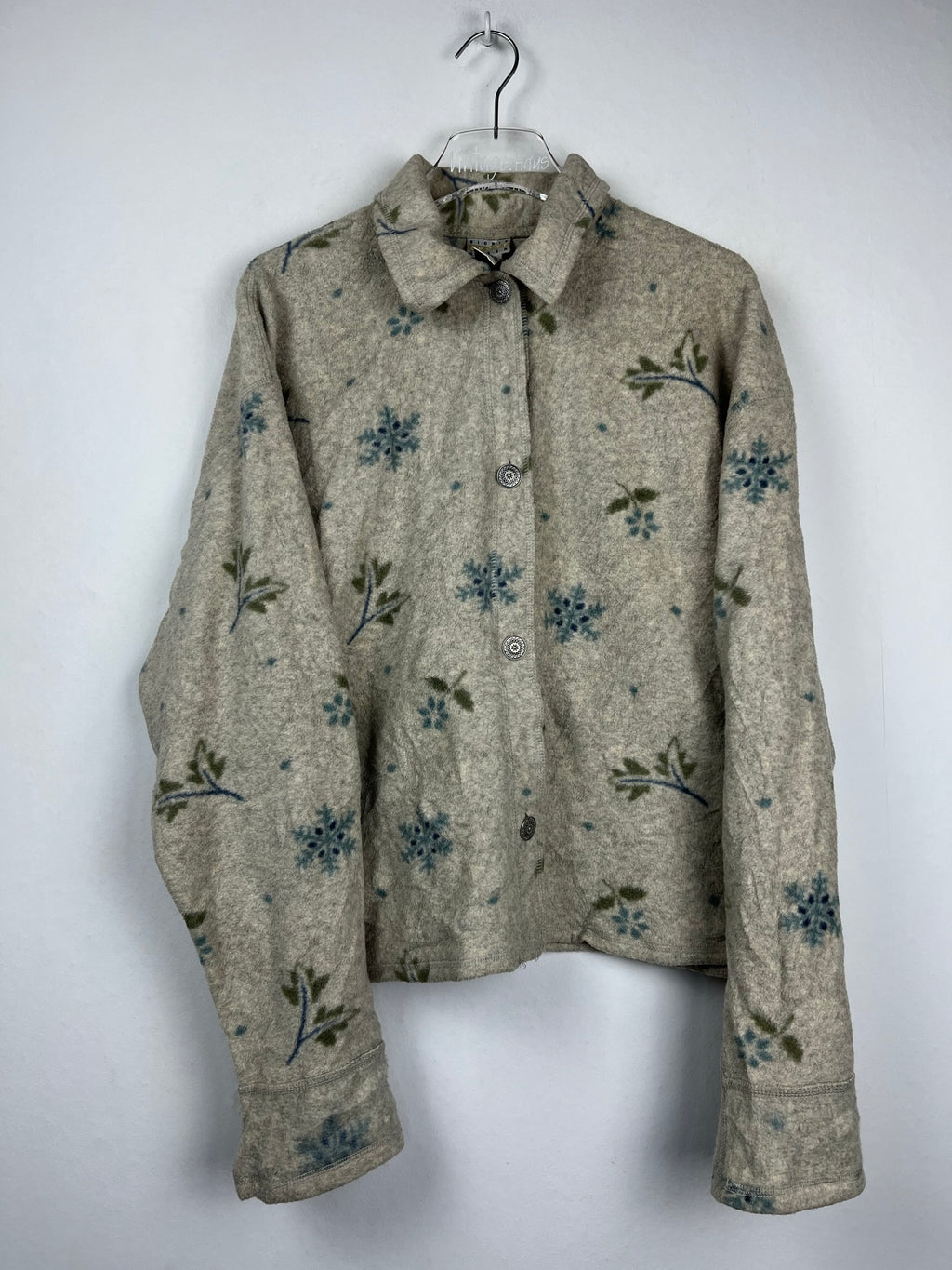 Vintage Fleece Sweatshirtjacke (M)