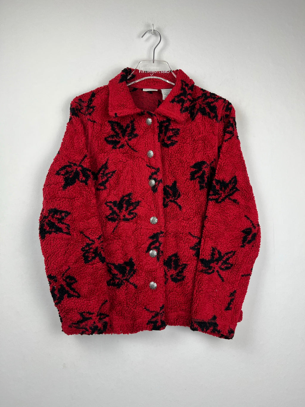 Vintage Fleece Sweatshirtjacke (S)