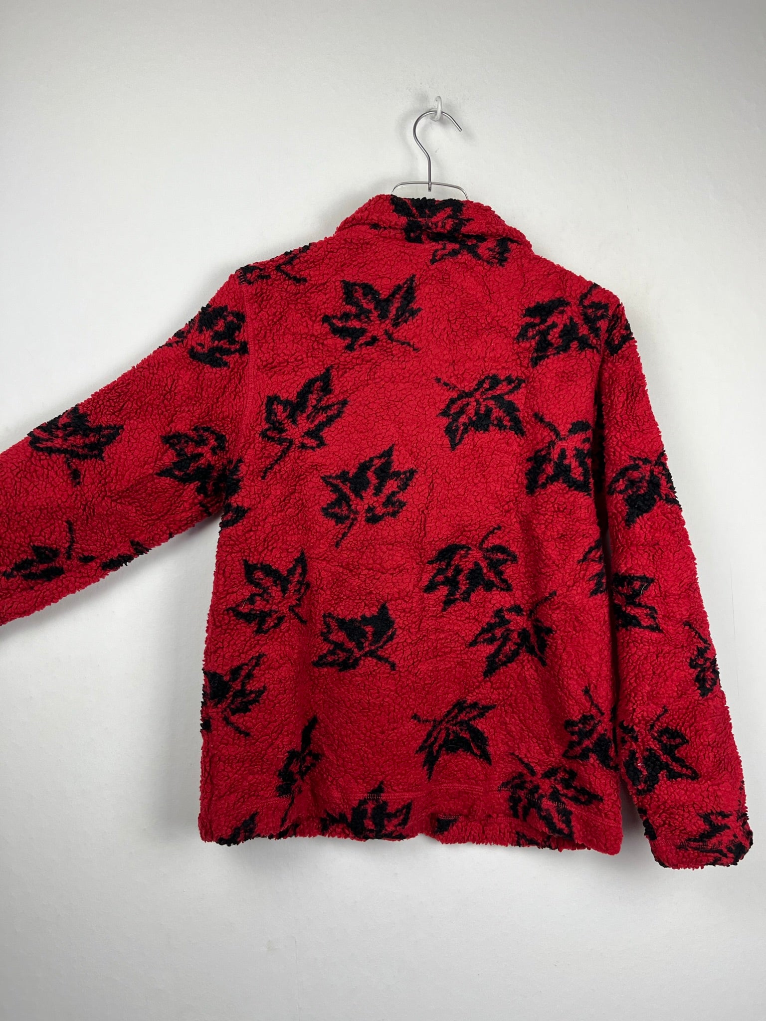 Vintage Fleece Sweatshirtjacke (S)