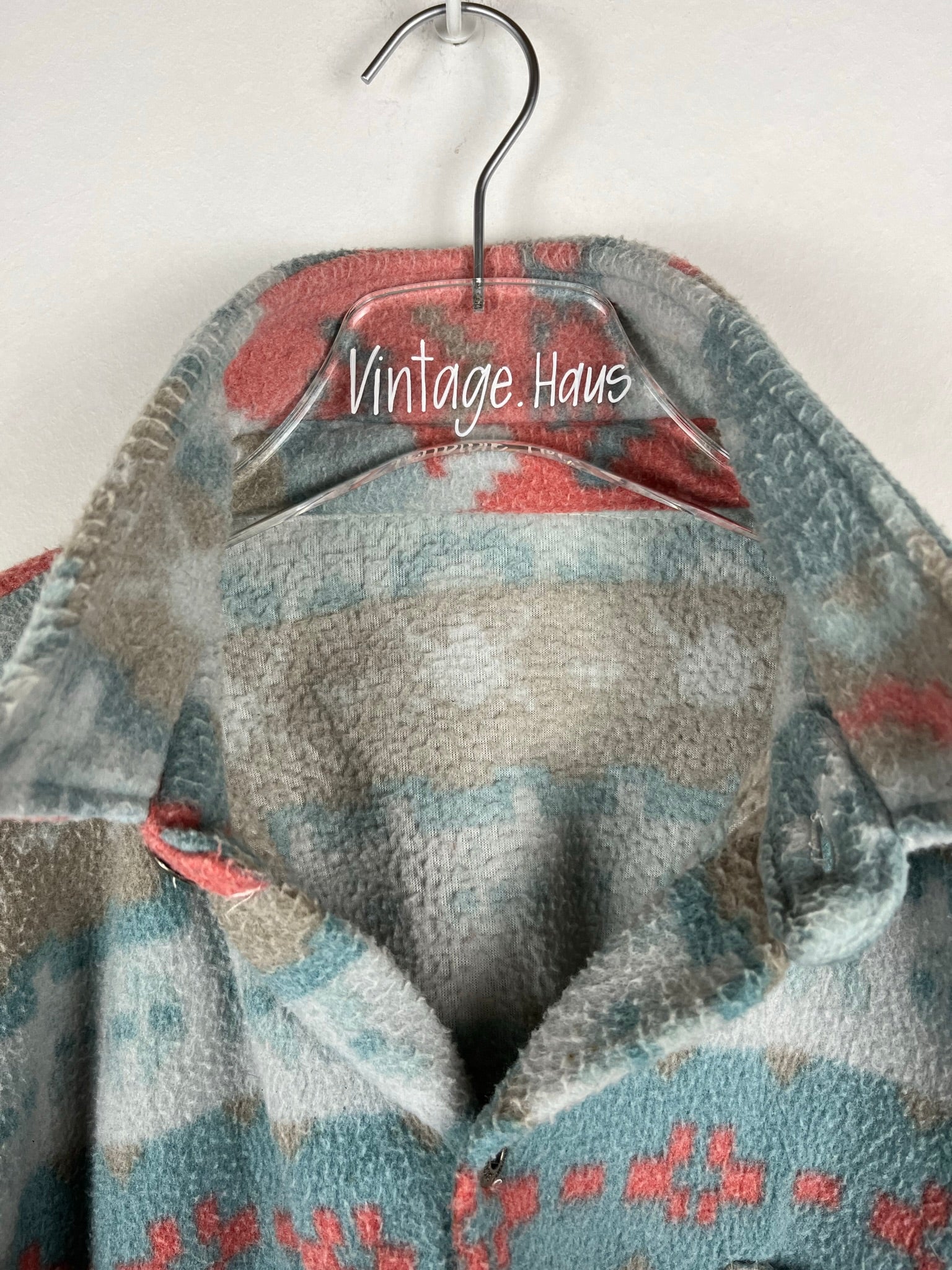 Vintage Fleece Sweatshirtjacke (XL)