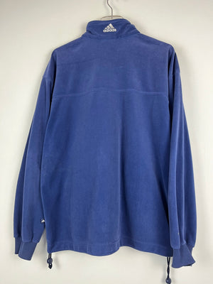 Vintage Velour Adidas Sweatshirtjacke (L)