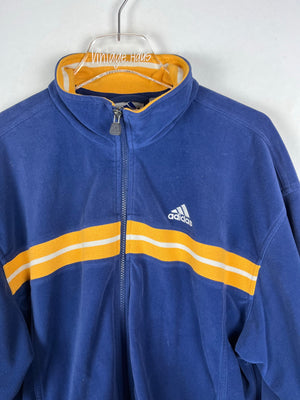 Vintage Velour Adidas Sweatshirtjacke (L)