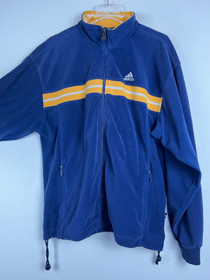 Vintage Velour Adidas Sweatshirtjacke (L)