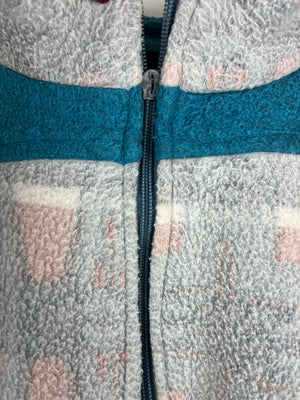 Vintage Fleece Sweatshirtjacke (M)