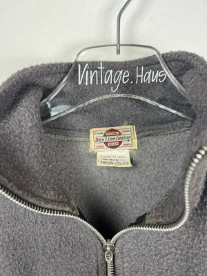 Vintage Fleece Sweatshirtjacke (S)